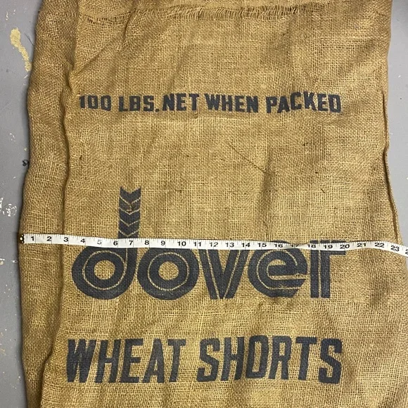 Vintage Dover Wheat Shorts Burlap Sack - Picture 3 of 7